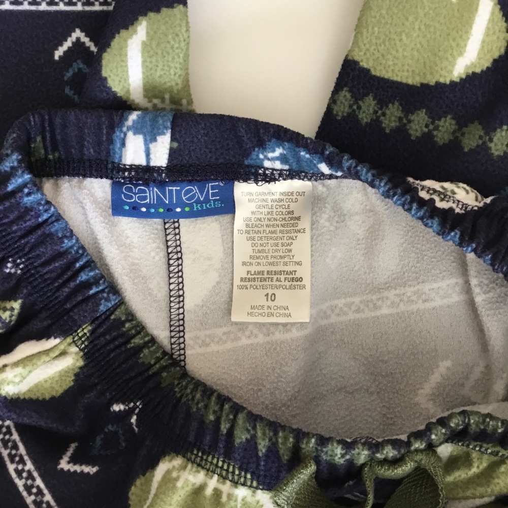 Saint Eve Kids Boys Pajama Lounge Pants Sports Size 10 - Picture 9 of 9